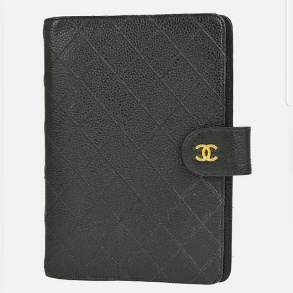 🐰CHANEL CC Agenda Day Planner Notebook Cover Cavi - Picture 1 of 14